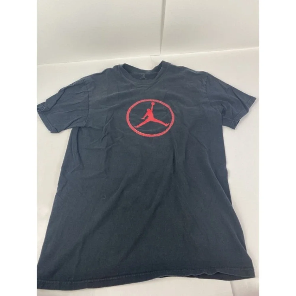 Jordan‎ Air Mens T Shirt Size L Concrete Jumpman Black
